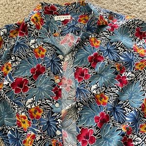 pacsun mens button up hawaiian shirt